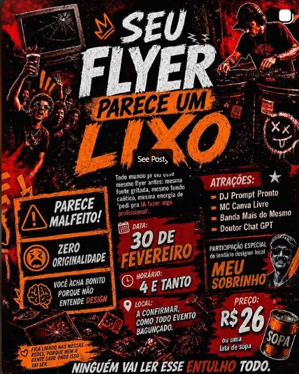 tropicaliaSSB's tweet photo. eu sei q se falar q usar IA é paia vão aparecer um bando de BURRÃO falando q eu sou contra o avanço/ tadinhos n tem grana p encomendar
Mas já q vcs vão usar IA de qq forma, q tal pedir p ela fazer algo q não seja essa merda generica que vai desde borracharia até balada sertaneja https://t.co/WjD41bhAZb