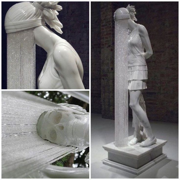 LeoDaVinciWave's tweet photo. This artwork is a famous contemporary sculpture titled Ghost Girl (2007) by Irish artist Kevin Francis Gray. https://t.co/90zzw6k89C