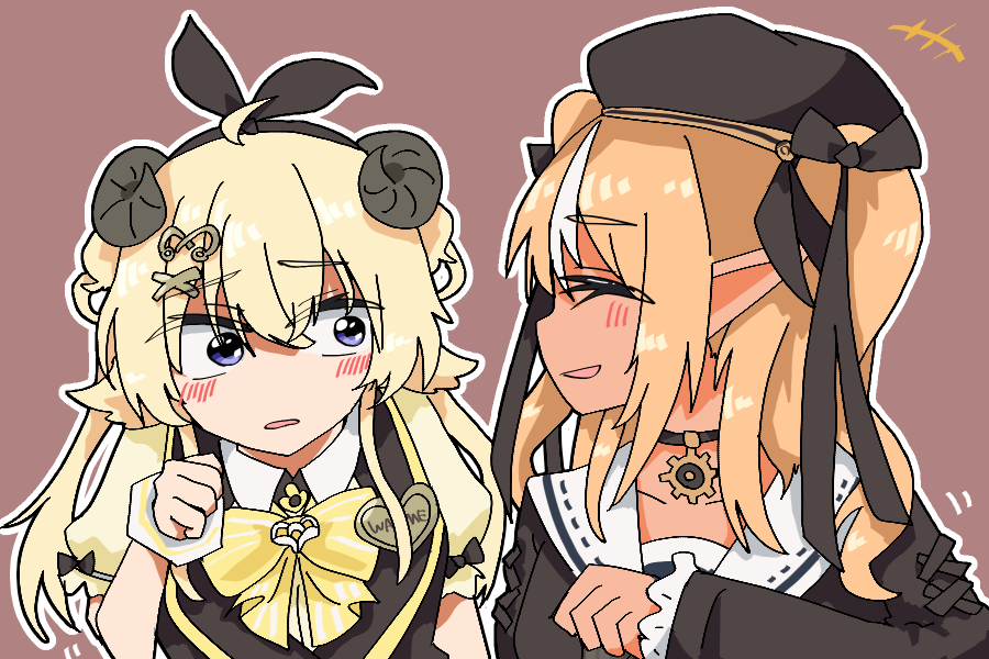 6nen's tweet photo. 「わためと一緒でよかった」 #しらぬえ #つのまきあーと https://t.co/EPAgsrQ0n0