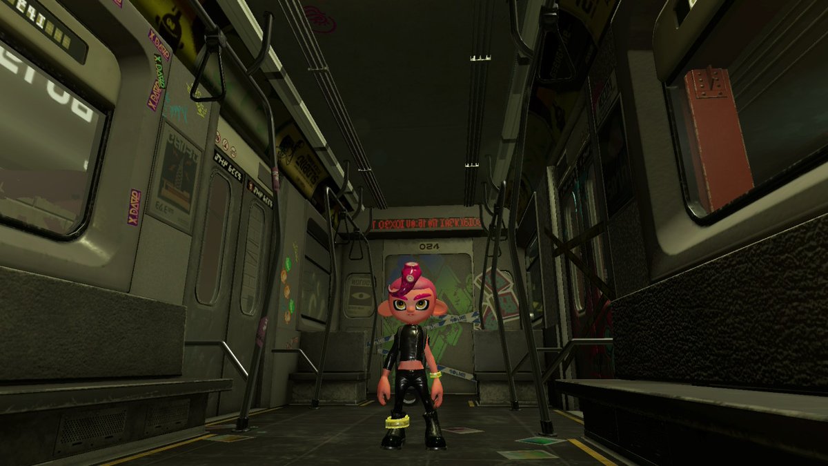 ______chikuwa's tweet photo. スプラ2のオクトエキスパンションを始めてみた。
深海メトロの雰囲気がいい感じ🚃

#スプラトゥーン2 https://t.co/A4xp18YqNx