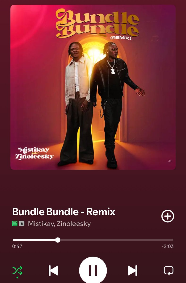 OnyekweluIfean6's tweet photo. My Top 5 Songs from Last Week’s New Music Friday
(Excluding album tracks

• TML Vibez — Shon Pe
• Tiphe, Rybeena &amp; Priest — Amiri
• DOTTi The Deity — Sisi Jowo
• Mistikay &amp; Zinoleesky — Bundle Bundle (Remix)
• Ayo Benzi — Melo

Which new release deserved a spot on this list? https://t.co/Rj1NPNjuP2