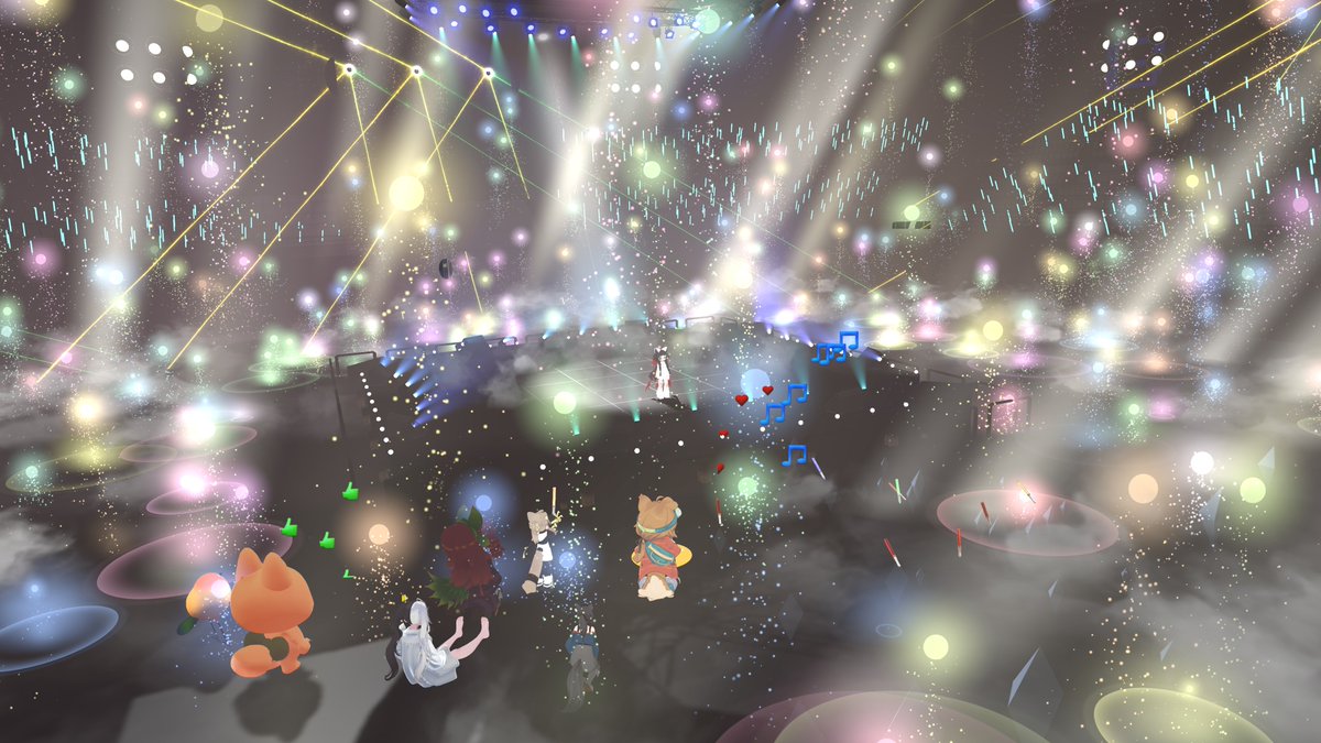 iwashia03's tweet photo. #しいの音楽祭
とても素晴らしいライブにお邪魔させていただきました！
三人ともめちゃくちゃ歌が上手でペンライトふりたいのに聞き入ってしまってなかなかふれなかったですｗ
ライブの演出もものすごく良く、VRで来てマジで良かったです！！！！また行きます！！！ https://t.co/tTYO7Hwclr