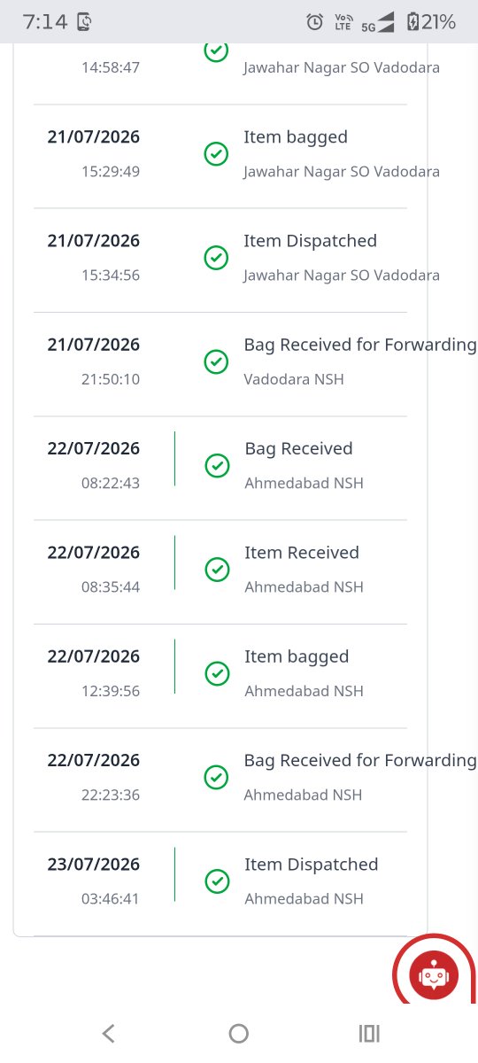 Rohitsh720's tweet photo. @IndiaPostOffice  Tracking unavailable, delivery unavailable, and updates unavailable—seems the consignment has achieved complete independence. Kindly intervene and provide its current whereabouts. Booked on 21.07.2026. Screenshot attached. https://t.co/UmrCn2Lrjn