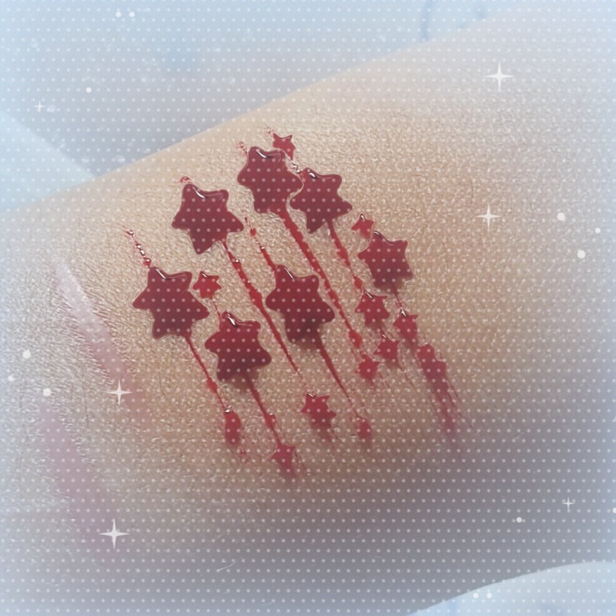 meowdryl's tweet photo. sparkly:D

!!fake blood, sfx makeup, not real!!
#shtwt #slittwt https://t.co/1ekoLu2uKF