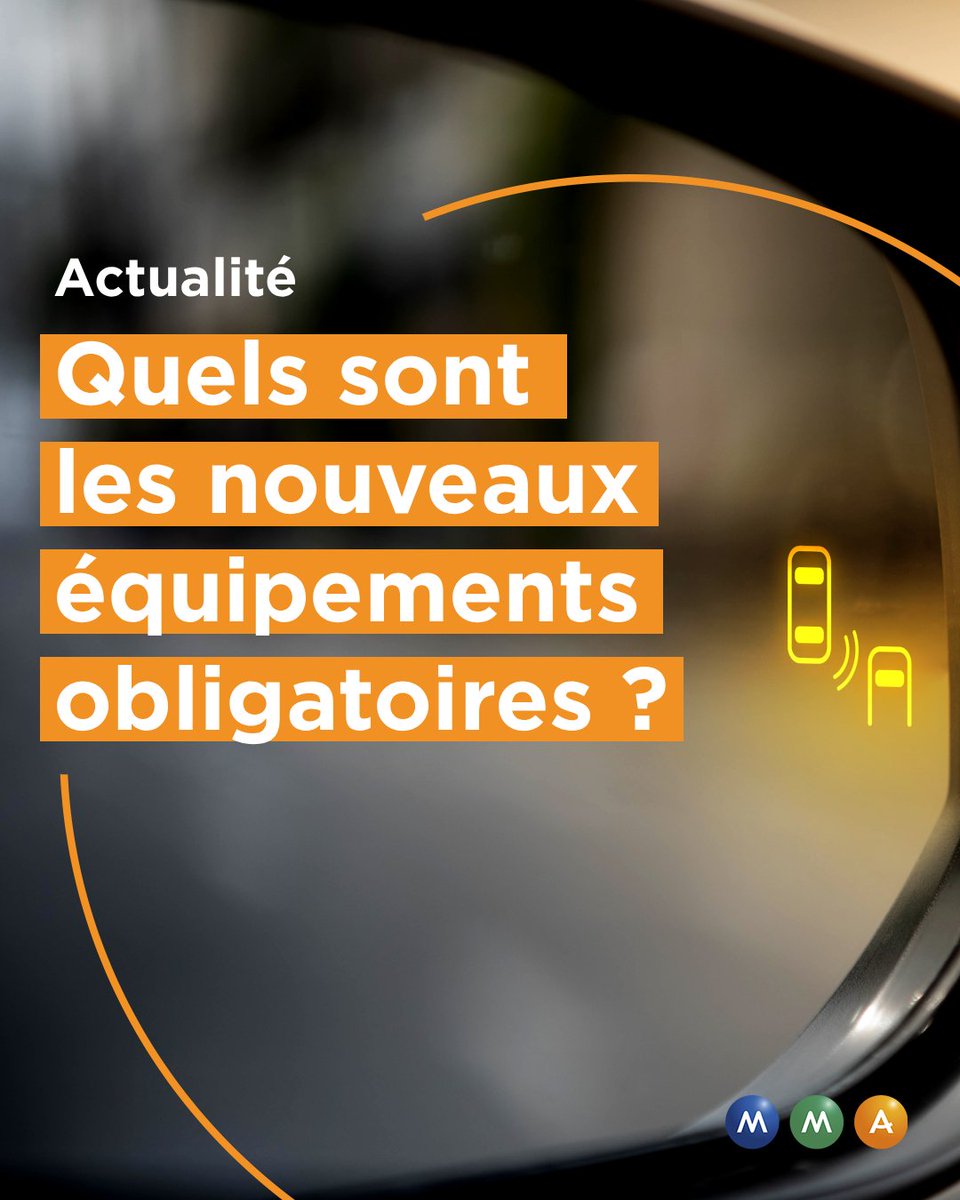 Mma_prevroute's tweet photo. 🚗 Ce mois-ci, 4 équipements de sécurité sont devenus obligatoires sur toutes les voitures neuves. 

Parmi eux, un système de surveillance de l'attention du conducteur par caméra, qui détecte les distractions prolongées et déclenche une alerte. https://t.co/gSNUIImuDH