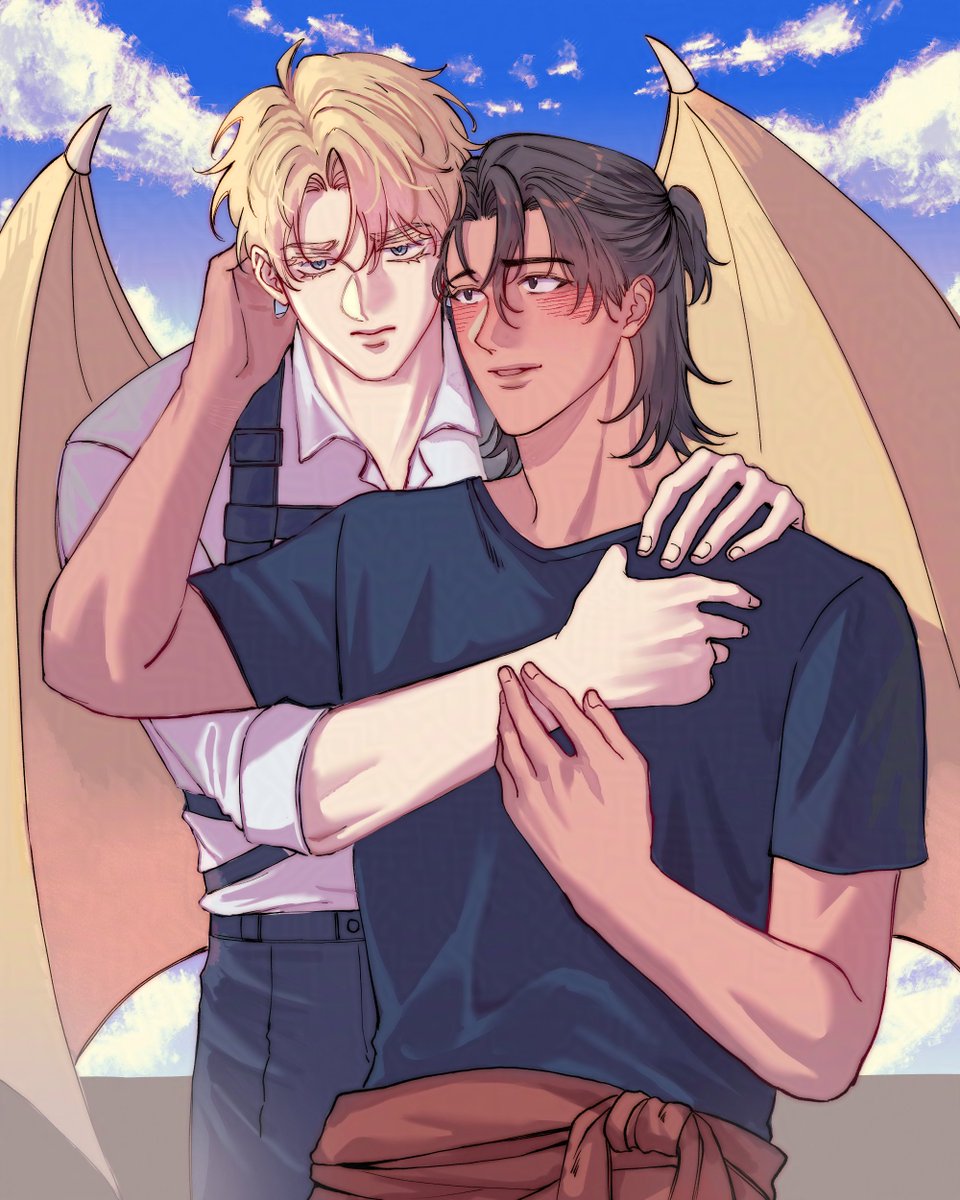 FabledWindArt's tweet photo. Overprotective Guard Noah with his boyfriend, blacksmith of the Golden Forge, Yoo Myungwoo 🥰
Art by @raivlys_ ❤️ Thank you so muchhh!!!
#msch #ymw #ymwna https://t.co/oLGNjcswo9