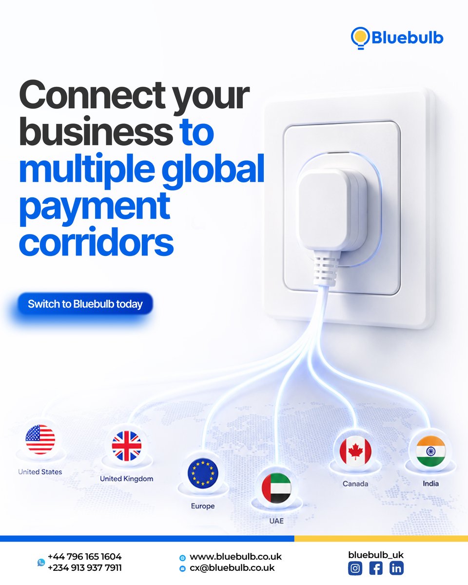 Bluebulb_UK's tweet photo. Whether you're expanding into new markets or growing your business globally, Bluebulb helps you stay connected.

We are here to support your international growth.

Switch to Bluebulb today.