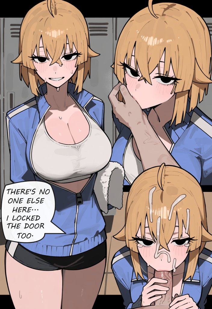 YorhaX_Ink's tweet photo. AFTER THE GYM

She looks exhausted.
Until she locks the locker room door. ♡

✨ ⭣⭣⭣ Extra Image For My Patreon Members o(////▽////)q ✨
https://t.co/9pYyNPMZxc

#blonde_hair #short_bob_cut #black_eyes #large_breasts #tall #slender #light_skin #oc #ocart #rule34 https://t.co/cjtZ3aKJM1