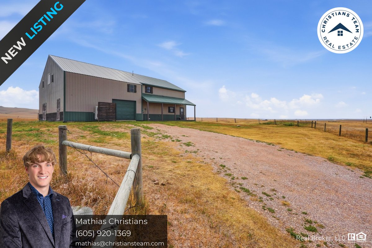 christians_team's tweet photo. Just Listed: 22219 Saddle Road, Piedmont, SD | $639,900. Barndominium on 9.01 acres w/ horse stable, 4 bed, 3 bath, 2,500+ sq ft. Photos &amp; tour: https://t.co/Y3tVt63I7G Call 605-340-0768 for details. #ChristiansTeamInc https://t.co/xGD1jq13H2