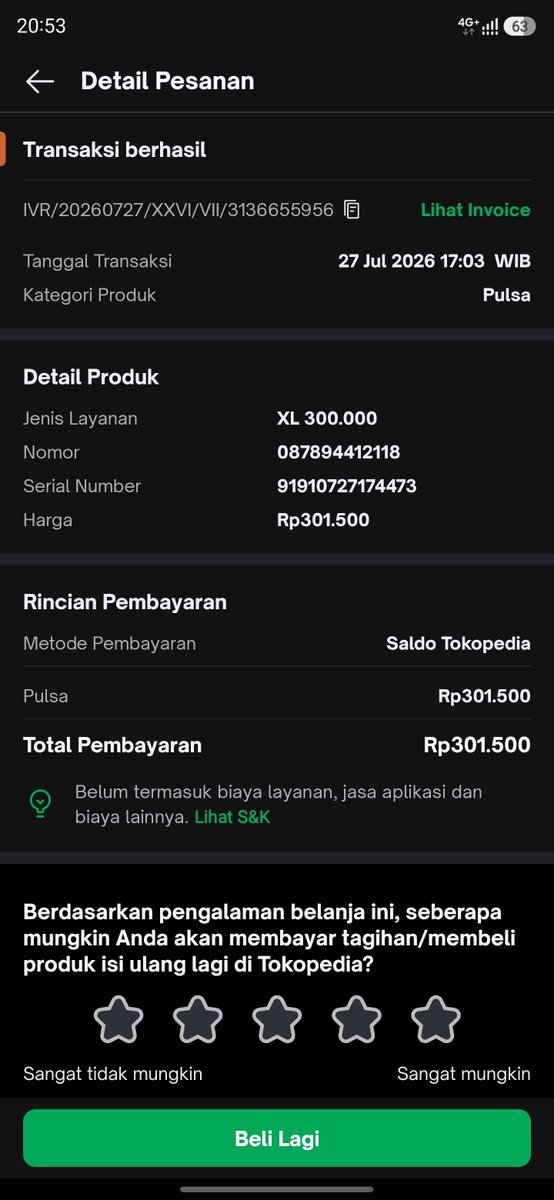rizalbisyir's tweet photo. @TokopediaCare @tokopedia Yok yg tau nomer ini kasih tau dong kl mo beli pulsa suru dm aku aja drpd nyolong 🙃🙃🙃 https://t.co/eQr55qMPY4