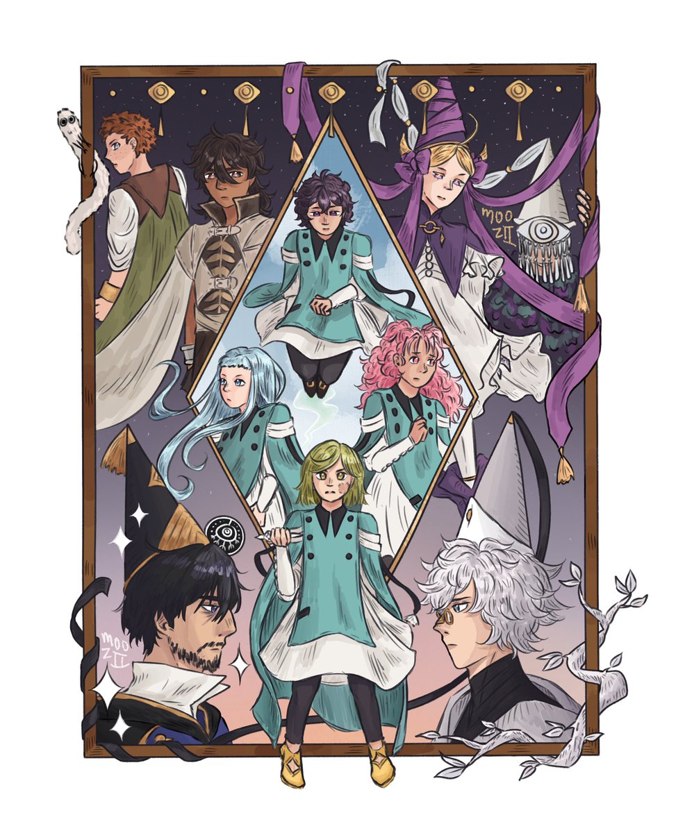 mooziileafie's tweet photo. a belated happy 10th anniversary to one of my favourite fictional works!!

#Δ帽子 #WitchHatAtelier https://t.co/iQHgjJy5tV