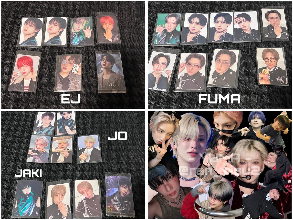 ran_risu2's tweet photo. &amp;TEAM 交換 

譲:EJ FUMA K NICHOLAS JO HARUA TAKI MAKI

求:YUMA (固ツイ)

9/5手渡し or 郵送

#andTEAM_交換 #エンティーム交換 #andTEAM交換 https://t.co/Y3DAJThpSz