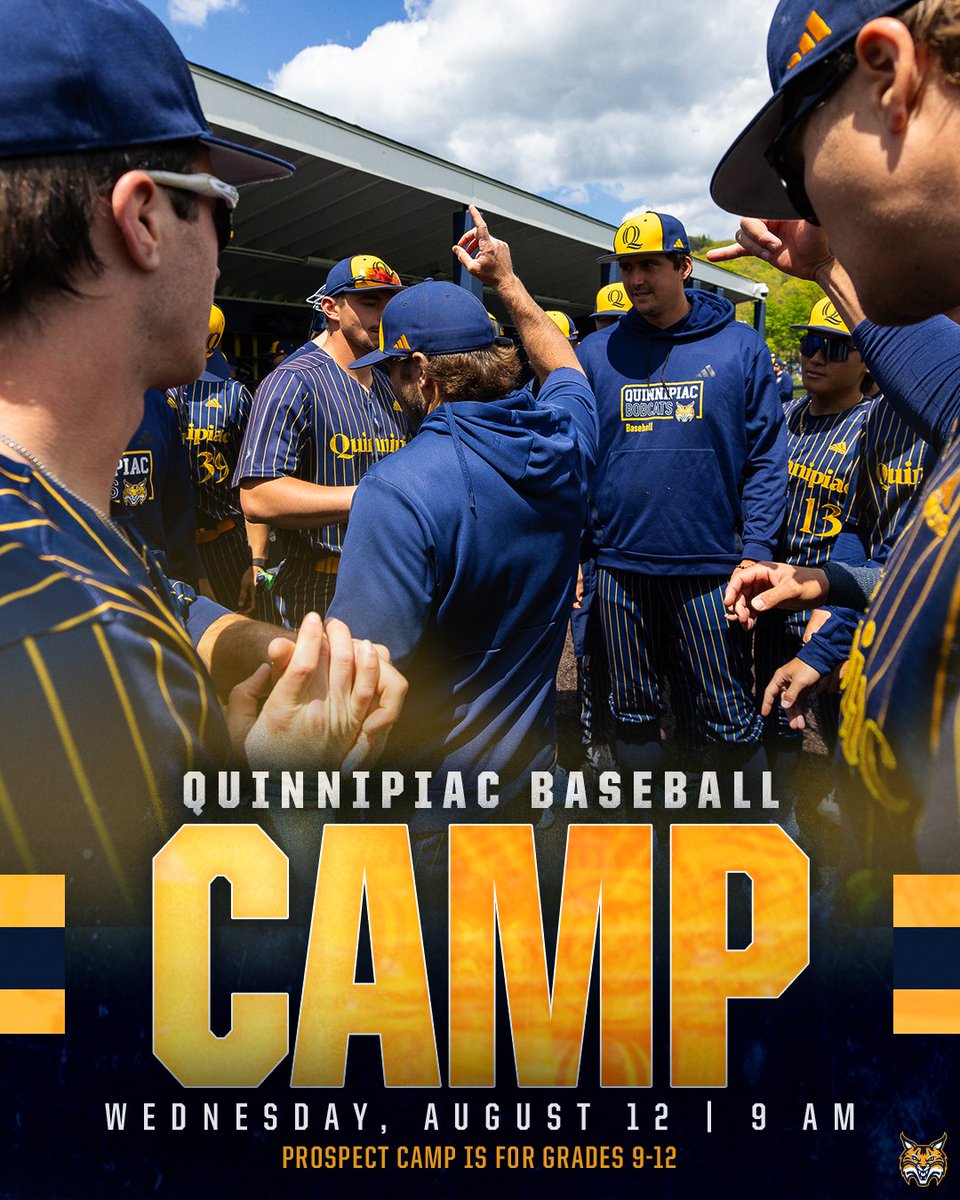 TheQBaseball's tweet photo. Join us on August 12th for our End of Summer Prospect Camp!
Register Now: https://t.co/0vB0lZRAI3
#BobcatNation x #MAACBaseball https://t.co/EsfxaLXVrS