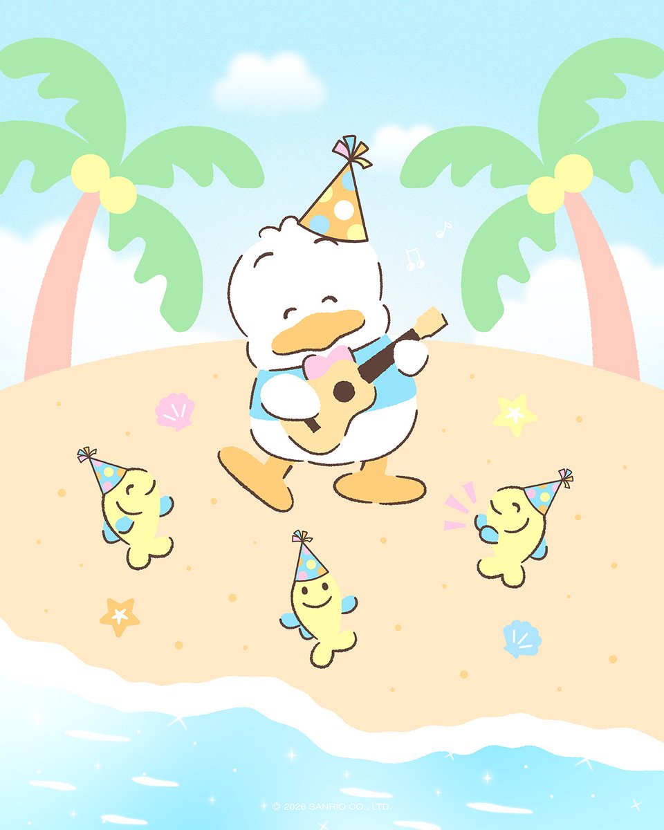 sanrio's tweet photo. Happy Birthday to our bestie who loves to dance, Pekkle! 🎉 https://t.co/afjuL0Gozw