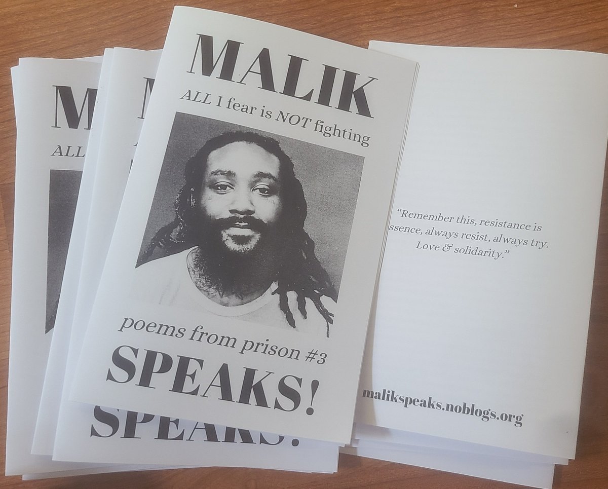ADayIn1920's tweet photo. solidarity with Malik Muhammad , an anarchist prisoner in the middle of a 10 year sentence and now being held in South Carolina!

https://t.co/UQ3d0F31t5 https://t.co/z3h6Wf63rz