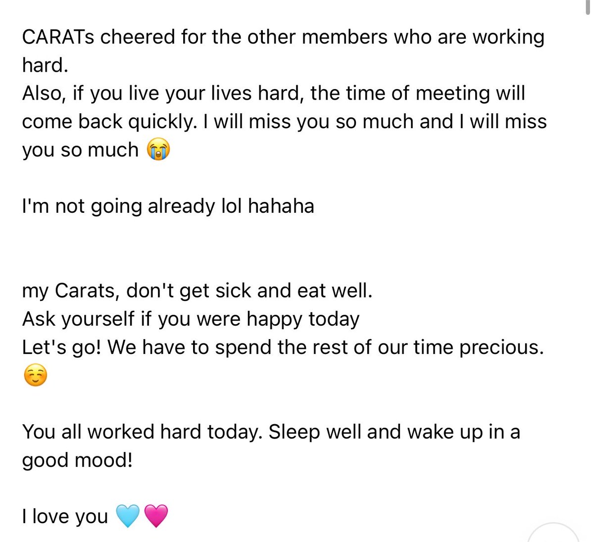 wonudupe's tweet photo. why are you crying, it's just a weverse post? 

"There are times when I feel restless because of the military service, but I'm thinking about going back well and being healthy so that I can meet my CARATs with a smile."

DK 😭😭😭😭😭😭😭😭😭😭😭😭😭😭😭😭😭😭😭😭😭😭 https://t.co/wwWjeENWBd
