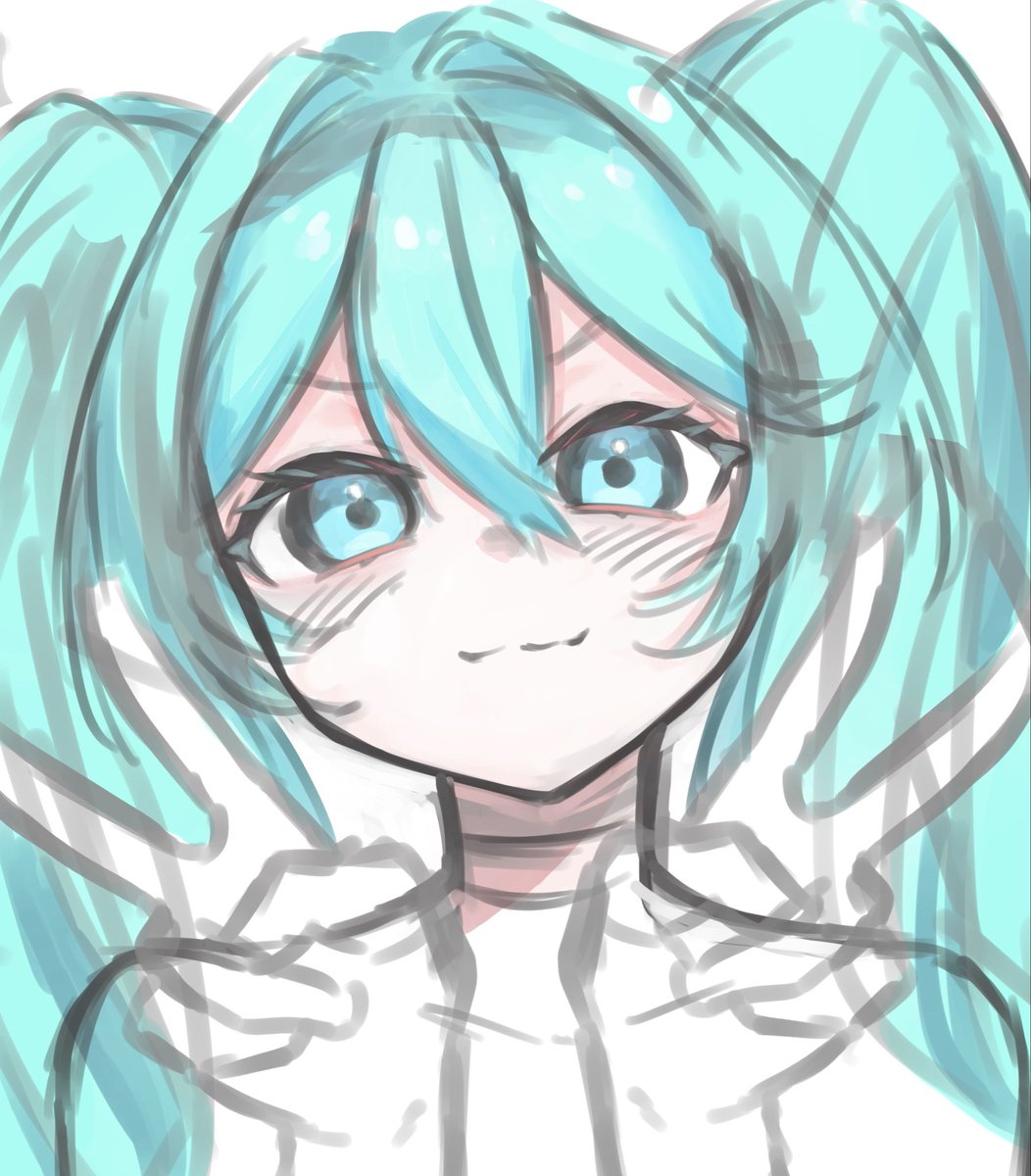noritamarunn's tweet photo. このミクちゃんのお顔可愛く描けてるのでは！？✨
ぶいっ✌️ https://t.co/A9wh9R0R8I