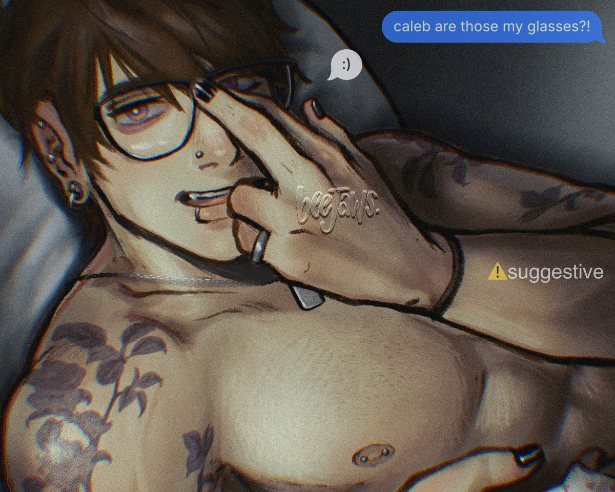 beejawing's tweet photo. come home quick, pipsqueak.

⚠️ slight-ish NSFW ahead
#loveanddeepspacecaleb https://t.co/WK1UfjfyKg
