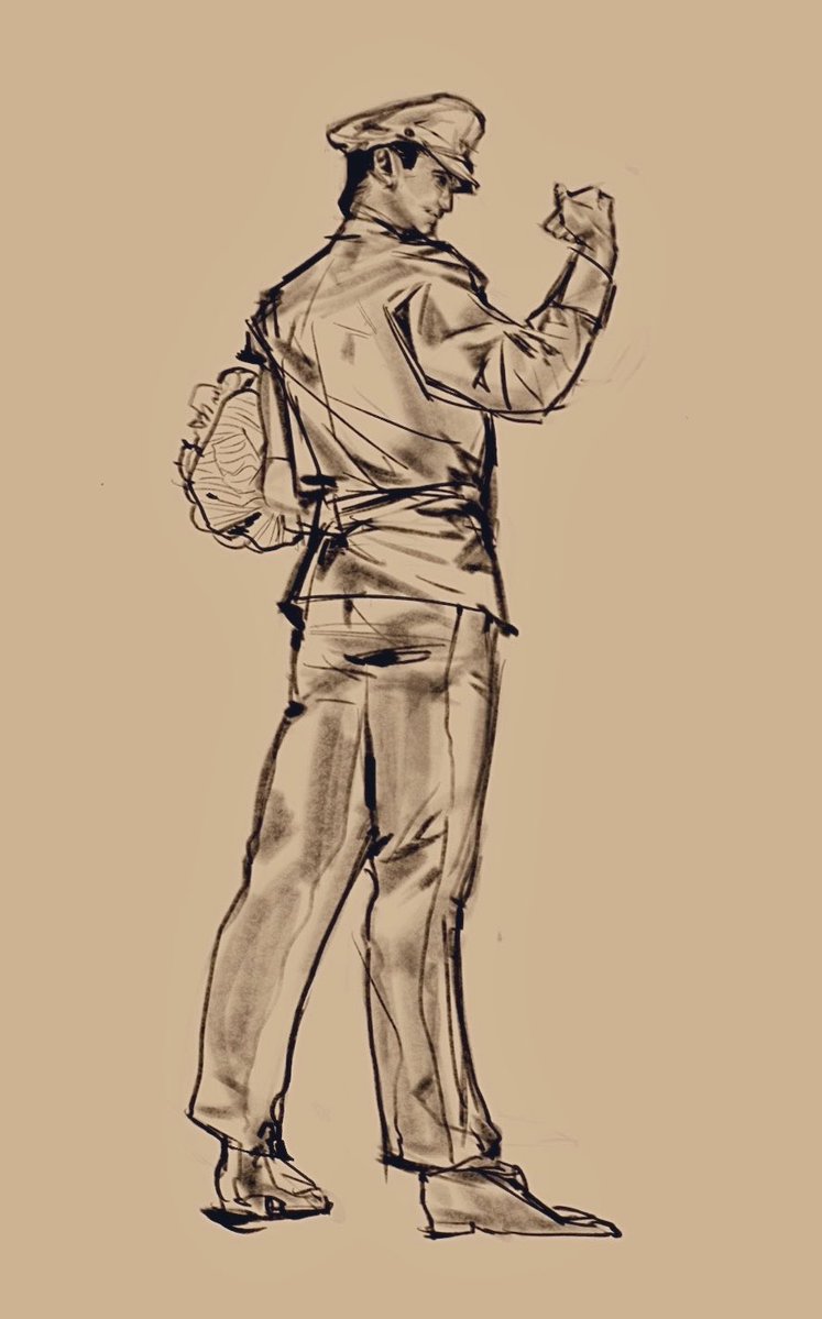 zhaimen07's tweet photo. sketch for James Buchanan Barnes.
（of course drew on iPad😝 https://t.co/TFHXIO5DAG