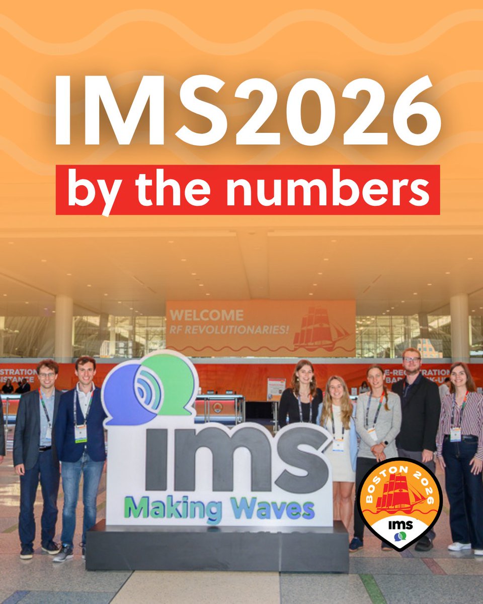 MTT_IMS's tweet photo. The numbers say it best: this is where the RF and microwave industry gathers as one global community, to learn, connect, and see what's next.

Thank you to everyone who made it happen. See you at IMS2027 in San Antonio! 🤠

#IMS2026 #RF #Microwave #IMS2027 https://t.co/pL8kcWwoor