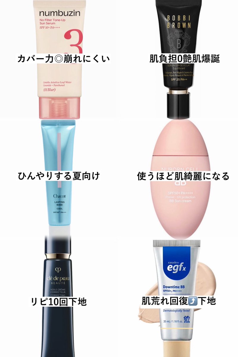 himekajpg's tweet photo. ←←ノーファンデの日の下地
　　　　　ノーファンデの日のパウダー→→ https://t.co/mNd3Q7JZvC