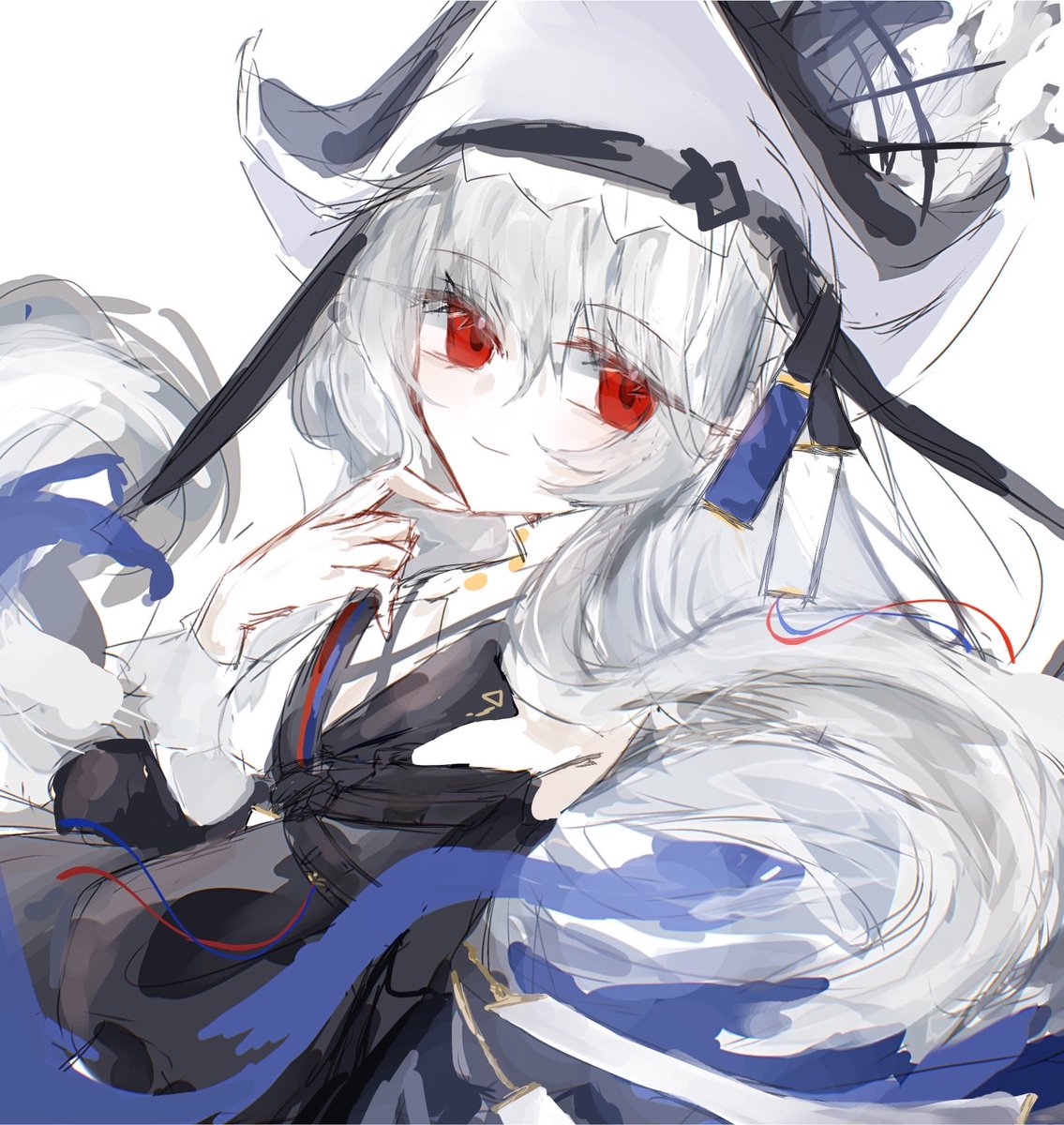 Kasumi18790's tweet photo. #アークナイツ版深夜の真剣お絵かき60分一本勝負
スペクター🦈 https://t.co/PwPOVOJDRY