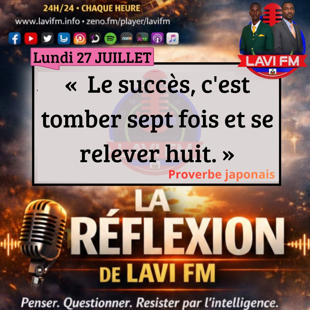 lavifm's tweet photo. LA RÉFLEXION DE LAVI FM https://t.co/XlaJbSMCBS