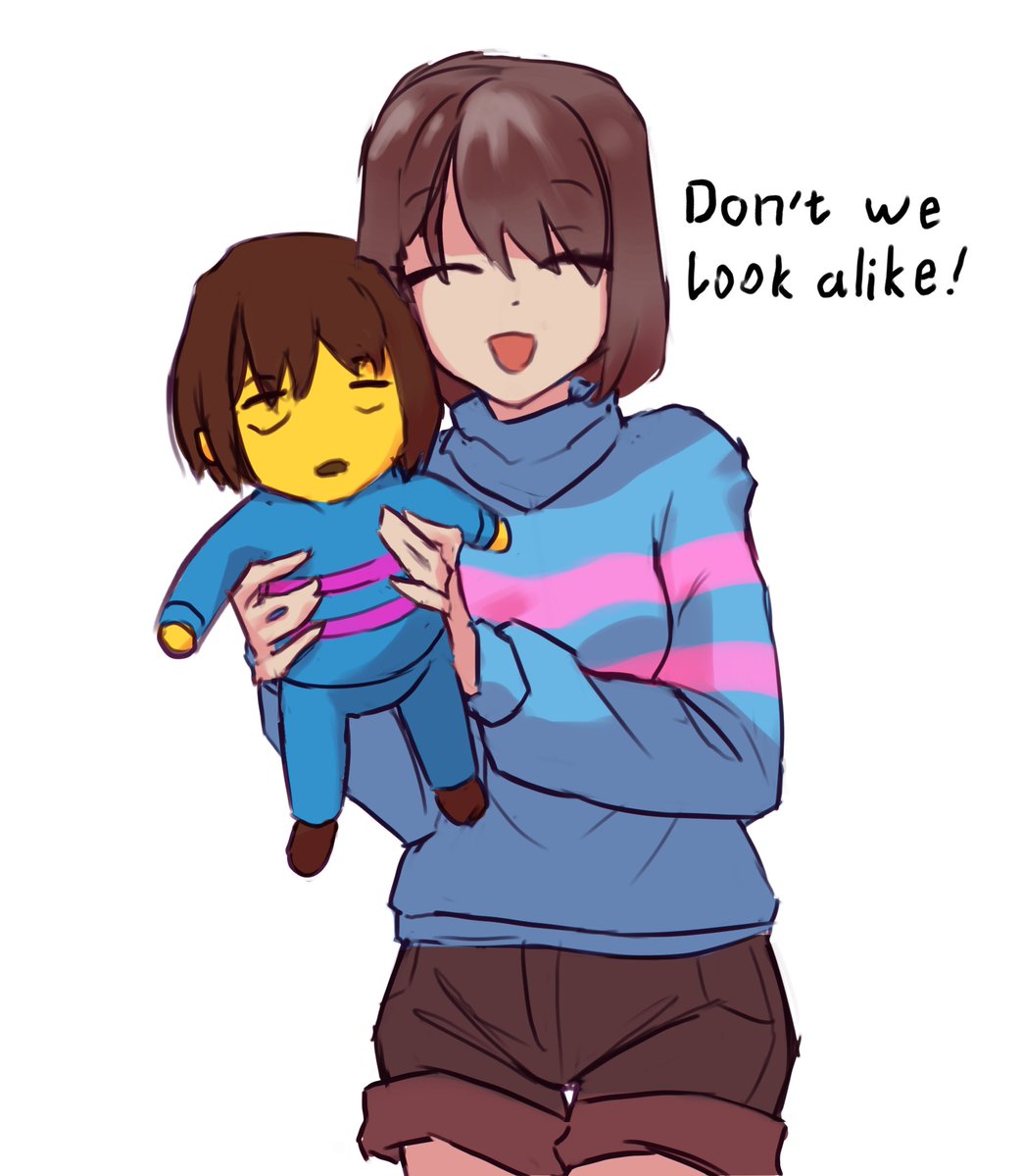 Qwertix4's tweet photo. the Frisk Undertale with her little sibling Frisk Undertale
#undertale https://t.co/rXMW0mZMYp