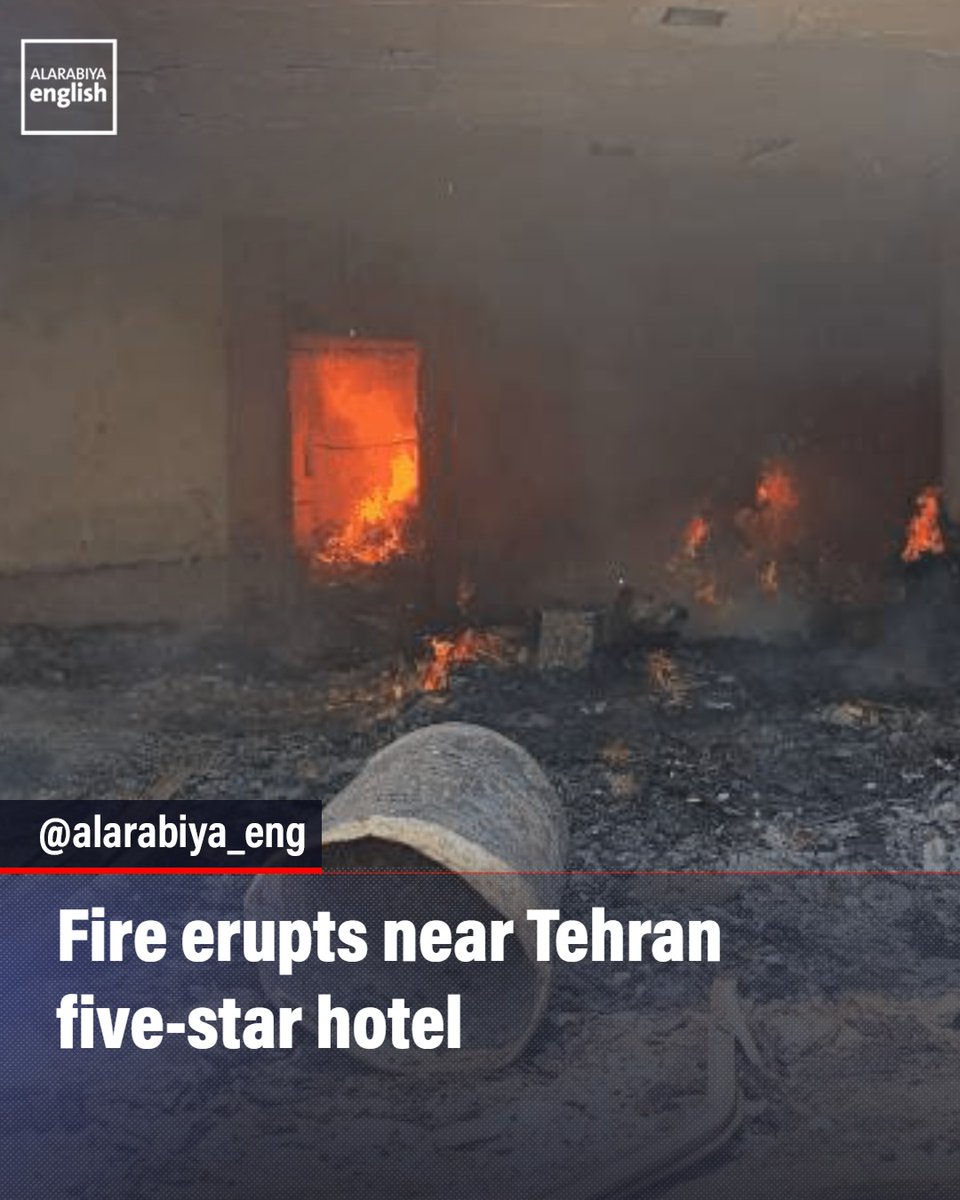 A fire erupted in Irans capital Tehran, forcing a nearby five-star hotel to evacuate its guests, according to state media, as thick clouds of smoke rose over the area.