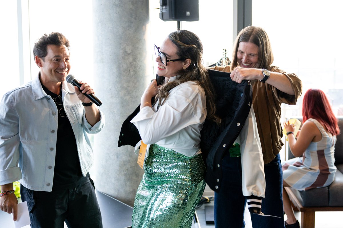 zapiet's tweet photo. She only went and won it! 🏆💚

Our co-founder and CMO, @EmiliHorncastle, received the 2026 @ShopifyDevs Build Award for Community at DotDev.

A brilliant recognition of the energy, generosity and heart she has poured into the Shopify community for more than a decade.

We couldn’t be prouder. ❤️

Thank youuuuu @harleyf, @atleeclark, @eytanseidman and @liam_at_shopify 🙏