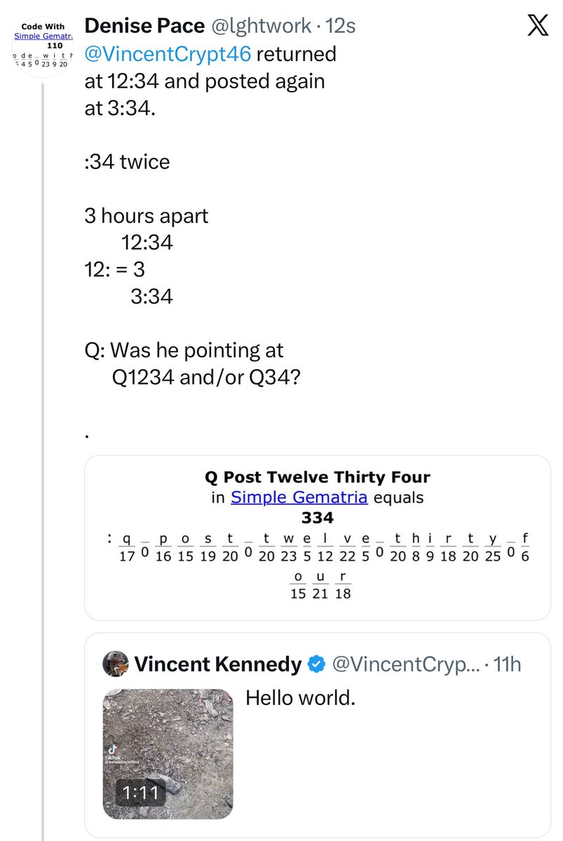 lghtwork's tweet photo. 📲 📸s and April Fools

📸 (far right)
761🪞167 (both) = 14 = N

Q: Hidden messages? https://t.co/7SW147GKaF