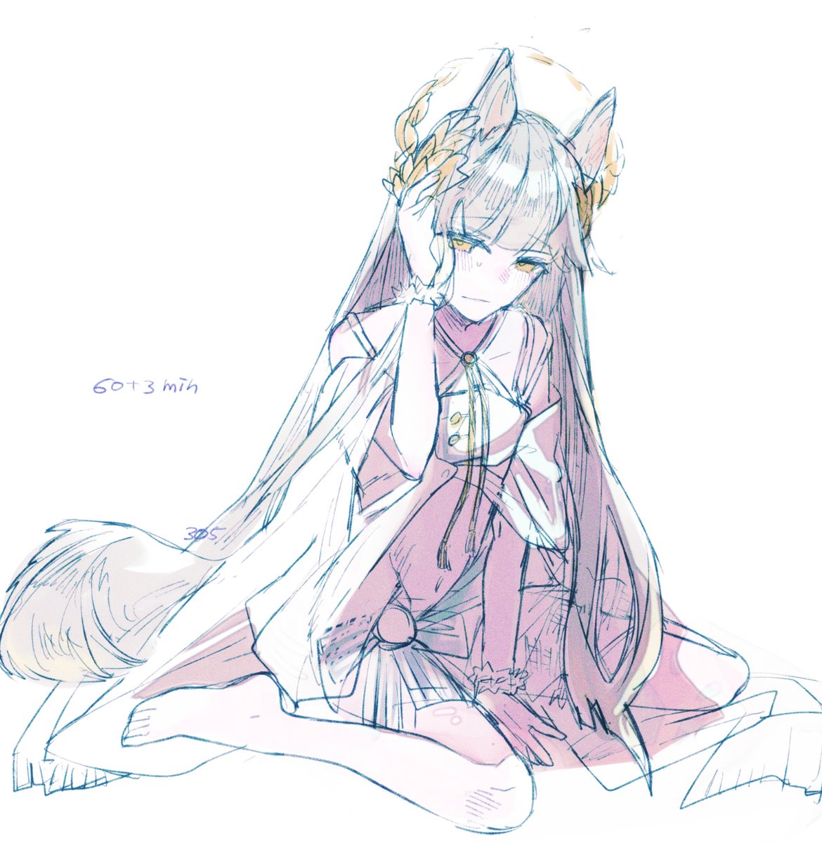 hrtrhn305's tweet photo. #アークナイツ版深夜の真剣お絵かき60分一本勝負
プラチナ https://t.co/O1i2qFk9Mo
