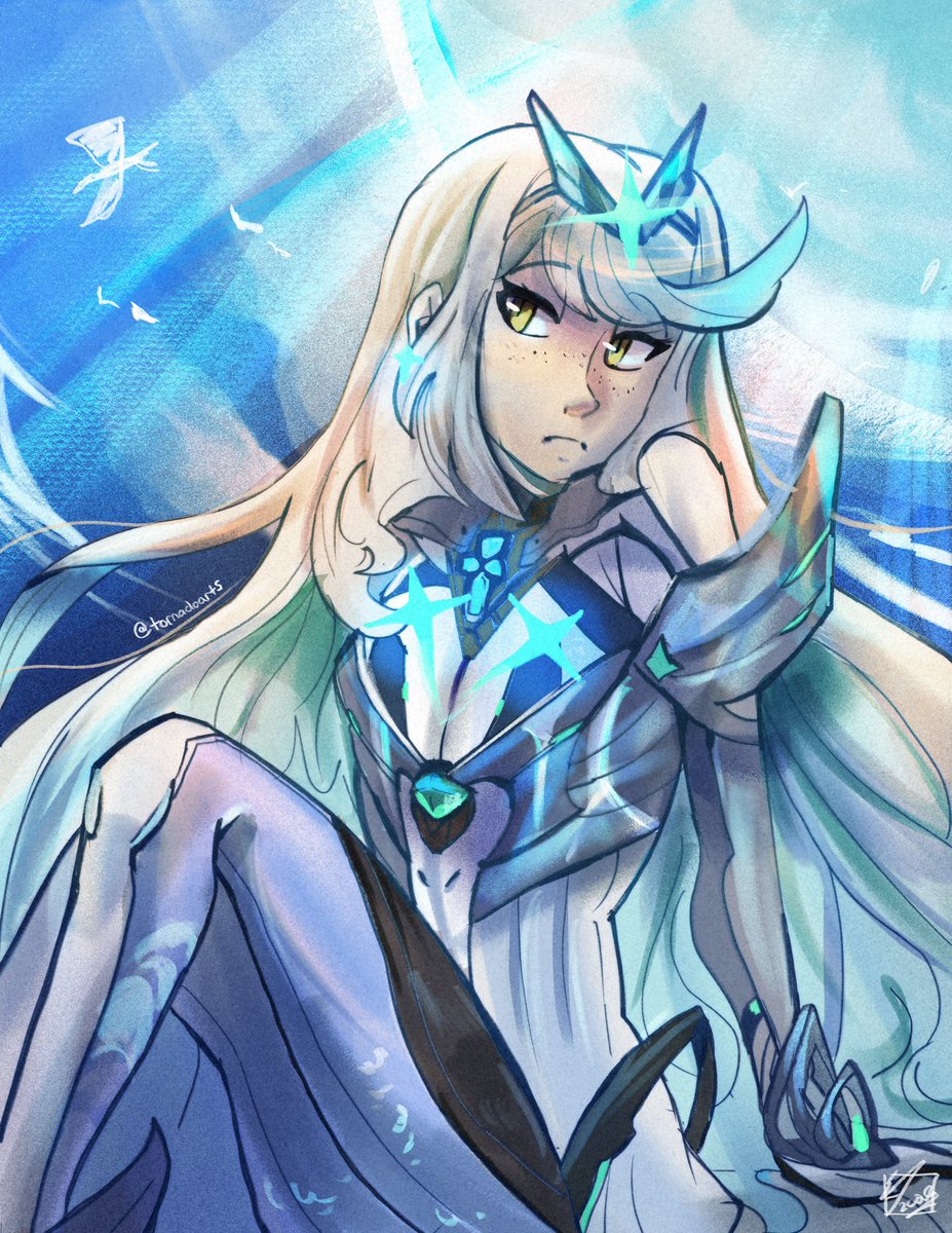 tornado_arts's tweet photo. Mythra! #xenoblade https://t.co/XeuKocOx2Z