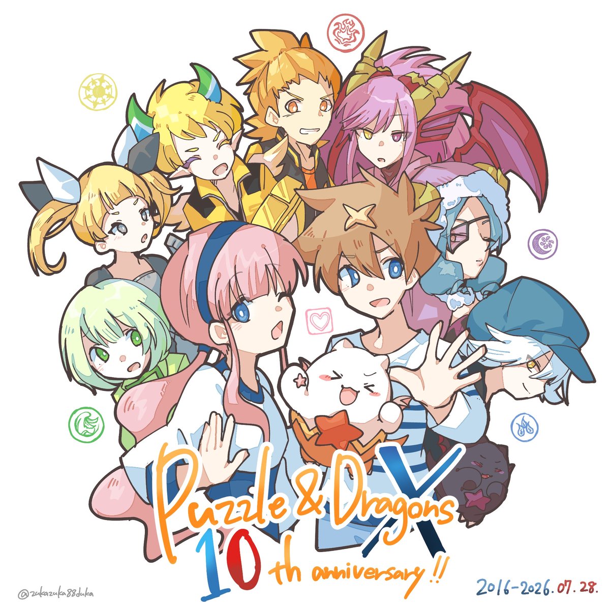 zukazuka88duka's tweet photo. パズドラクロス発売10周年！おめでとうございます～～！！
今までもこれからも大好きな作品です！ https://t.co/dW5EuO7jfB