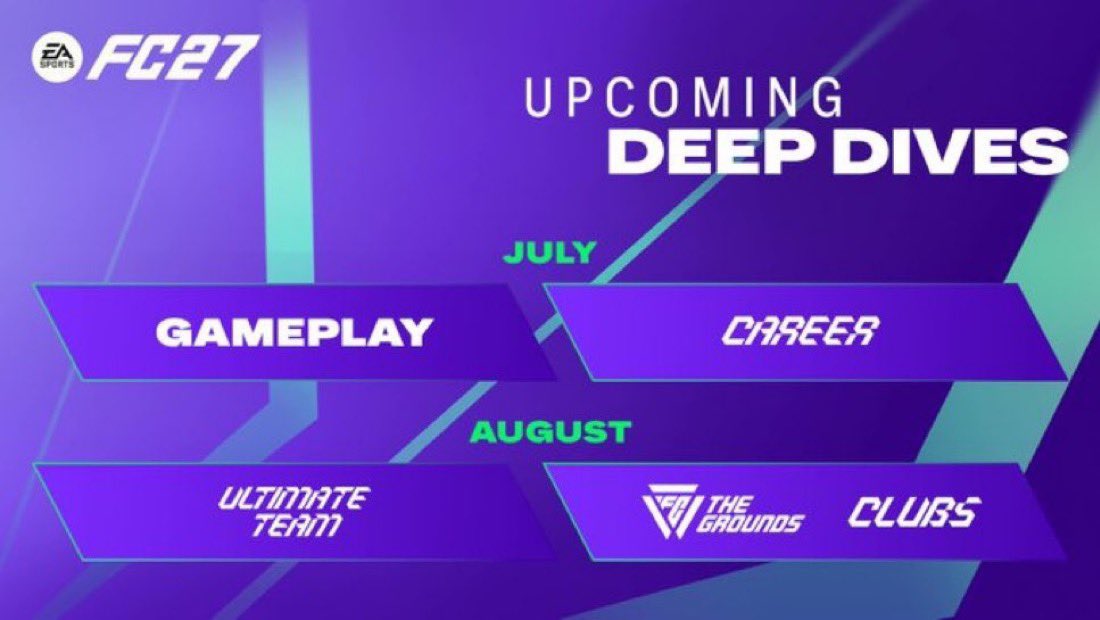 FC 27: Deep Dive Dates Confirmed