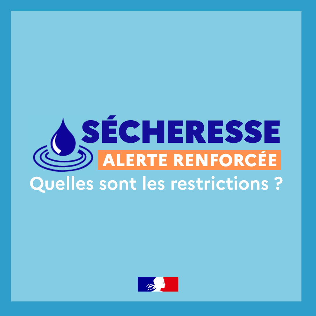 Image de Préfet des Ardennes - 💧 Depuis le 20/07, les zones Meuse et Chiers sont placées en alerte renforcée #Sécheresse
⚠ Respect