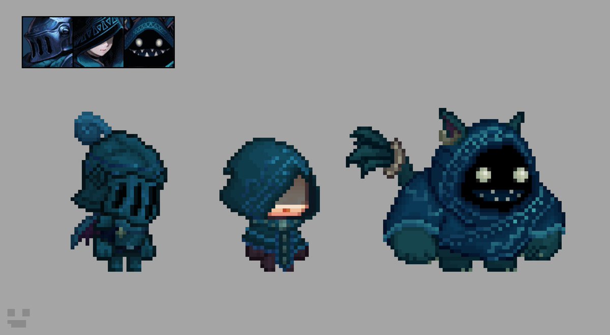 LuisFerNicols1's tweet photo. Sprites basados en las ilustraciones viejas de los personajes 1 estrella 

#ガーディアンテイルズ
#Guardiantales https://t.co/L5RTgTGj9n