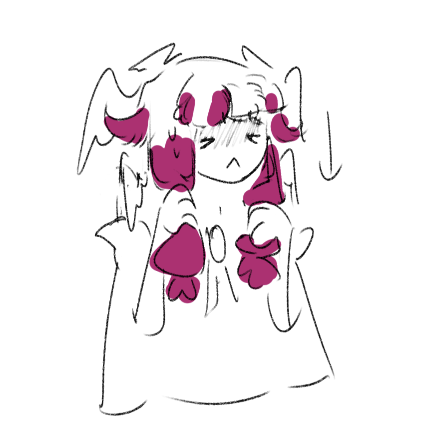 Raindoeart's tweet photo. I think Columbina tugs on her hair when stressed https://t.co/8XfaXcOjj3
