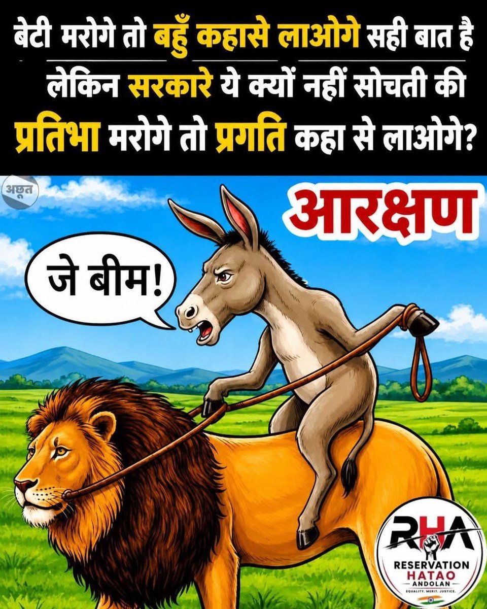shuklajimp's tweet photo. आरक्षण हटाओ आंदोलन को सपोर्ट करो।
#SaveMeritRemoveReservation https://t.co/vlPfvDcVC2