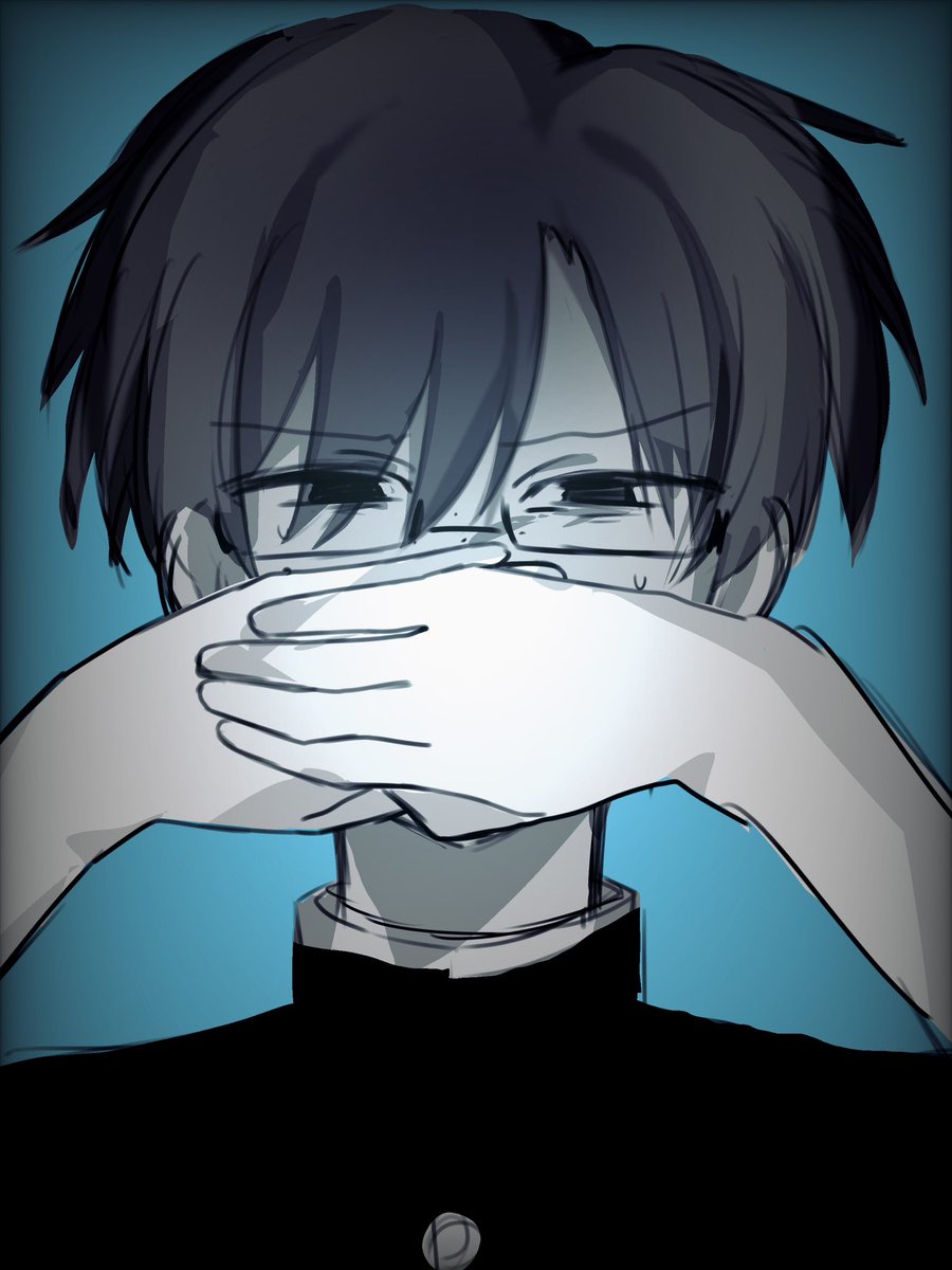 kromamesann's tweet photo. #ぎなさんに描いたよ 
是多高組で
「見ざる 言わざる 聞かざる」みたいな絵
＊userの手有り https://t.co/mst65XuDYd