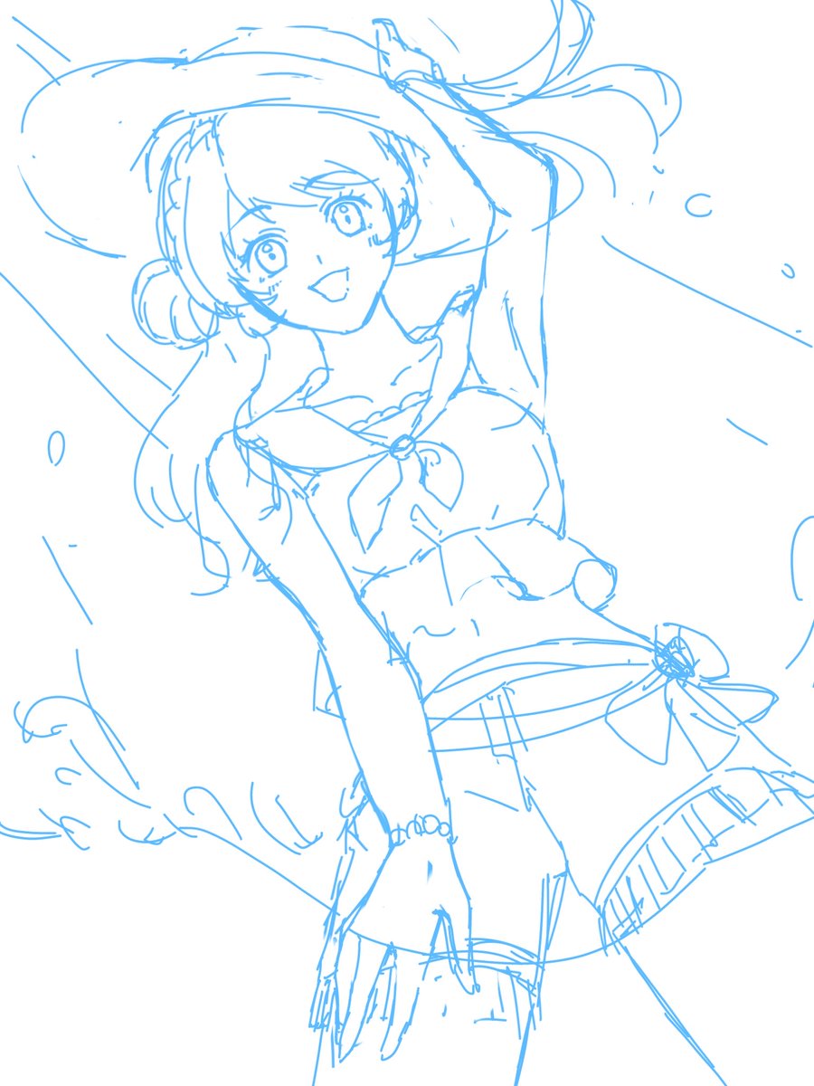 runa_korira's tweet photo. あかりちゃん描く〜🏝️ https://t.co/V5bVNnx0oJ