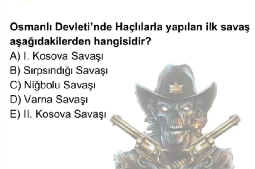 digitaldershane's tweet photo. 🔹️Haçlılarla yapılan ilk savaş hangisidir?

🔥Ösym sorar. Kaydet kalsın. 

🔥 +1 Net https://t.co/i30DBXPXLT