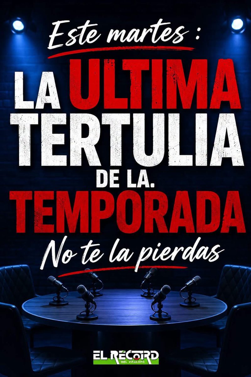ElRecord's tweet photo. #DEPORTIVO: Este martes tenemos la TERTULIA DEL DEPORTIVO. 
Será la última de la temporada. 
No os la perdáis! 
Ya podéis lanzar vuestras preguntas a los tertulianos. 
Os esperamos!

#Eldense #Elda #futbol #azulgrana https://t.co/wLb3PrCsmJ
