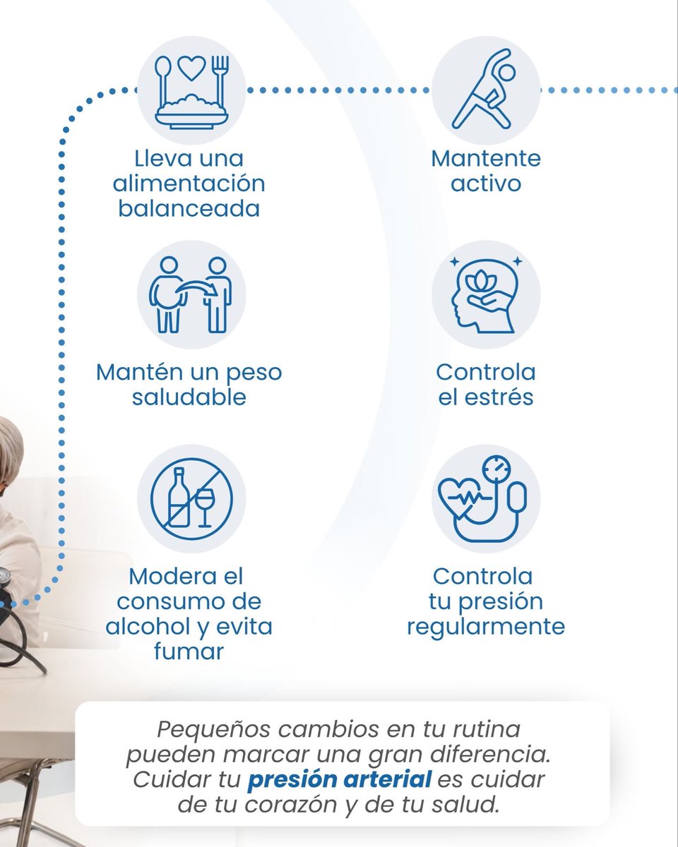 Medisinuips's tweet photo. 💙 Tu corazón también se cuida con pequeños hábitos. Una buena alimentación, la actividad física, el manejo del estrés y los chequeos médicos hacen la diferencia.

⤵️ Conoce 6 hábitos para cuidar tu salud cardiovascular. ❤️ https://t.co/NJ0Nsgde9v