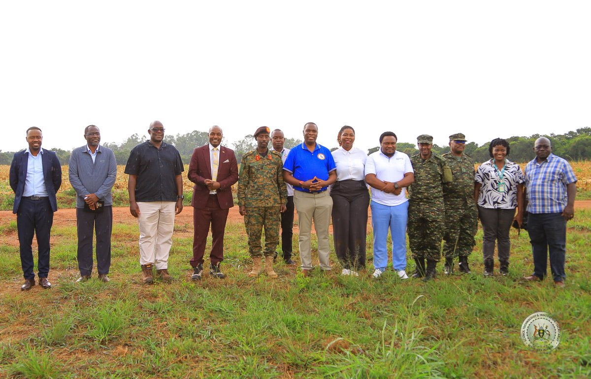 STIsecretariat's tweet photo. The Hon. Minister for Science, Technology and Innovation, Hon. Eng. Jonard Asiimwe Akiiki, today conducted a strategic and technical engagement at Luweero Industries Ltd in Nakasongola District, where he was received by Maj. Gen. Sabiiti Muzeyi, the General Manager of Luweero Industries Ltd, alongside the company's leadership and technical teams, the STI Mobility Bureau, Infrastructure Bureau, and Kiira Motors Corporation (KMC), to explore how Uganda's industrial capabilities can drive national transformation.

The engagement examined the National Enterprise Corporation (NEC) ecosystem and its contribution to engineering, advanced manufacturing, research, innovation, and industrial development. The Minister commended the defence establishment for recognising that technological sovereignty and industrial self-reliance are fundamental pillars of modern national security. He further noted that the partnership between Luweero Industries and Kiira Motors Corporation demonstrates the value of shared infrastructure, local supply chains, and technical expertise in advancing the localisation of electric mobility technologies, particularly lithium battery systems.
@NECUPDF @MODVA_UPDF 
@KiiraMotors