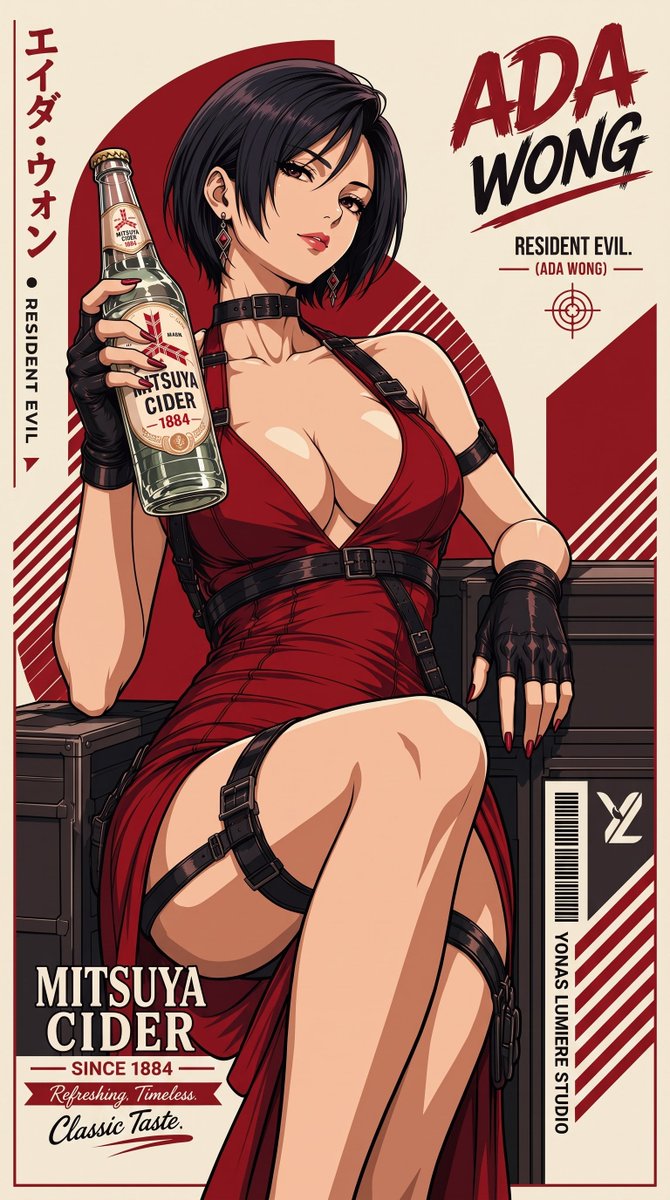 oneesan_aiart's tweet photo. From urban legends to galactic frontiers, these decisive figures elevate a simple classic with poise, strength, and unmistakable allure. The ultimate crossover of power and grace.

#FayeValentine #AyaBrea #YokoLittner #AdaWong https://t.co/z4aJpYMoEG
