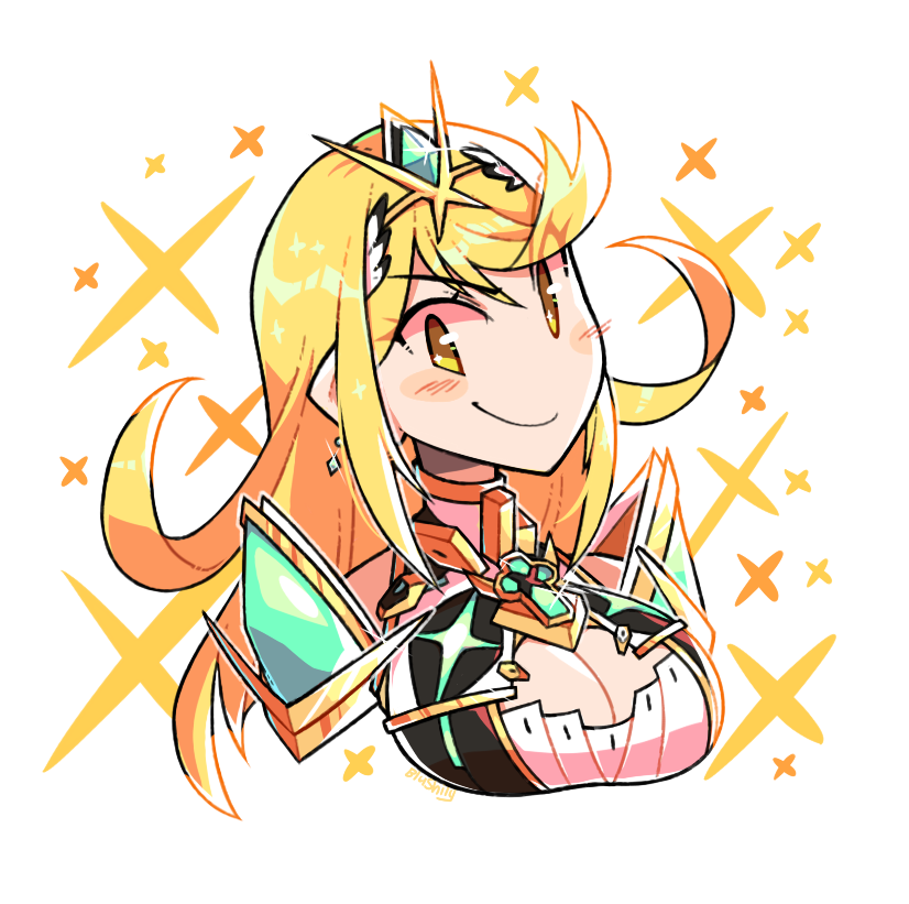 Blushily's tweet photo. Happy Xenoblade 2 day!! #XenobladeChronicles https://t.co/u8TEoGbU2I