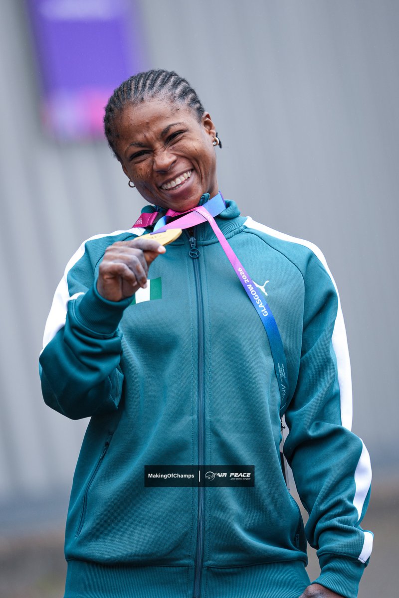 MakingOfChamps's tweet photo. A GOLD 🥇 medal to bring home to Naija 🇳🇬

Onome Didih really "Did it" winning Nigeria's 5th GOLD medal at the 2026 Commonwealth Games. 

Anything that involves lifting weights, leave it for Naija! https://t.co/FXfSH43r0v