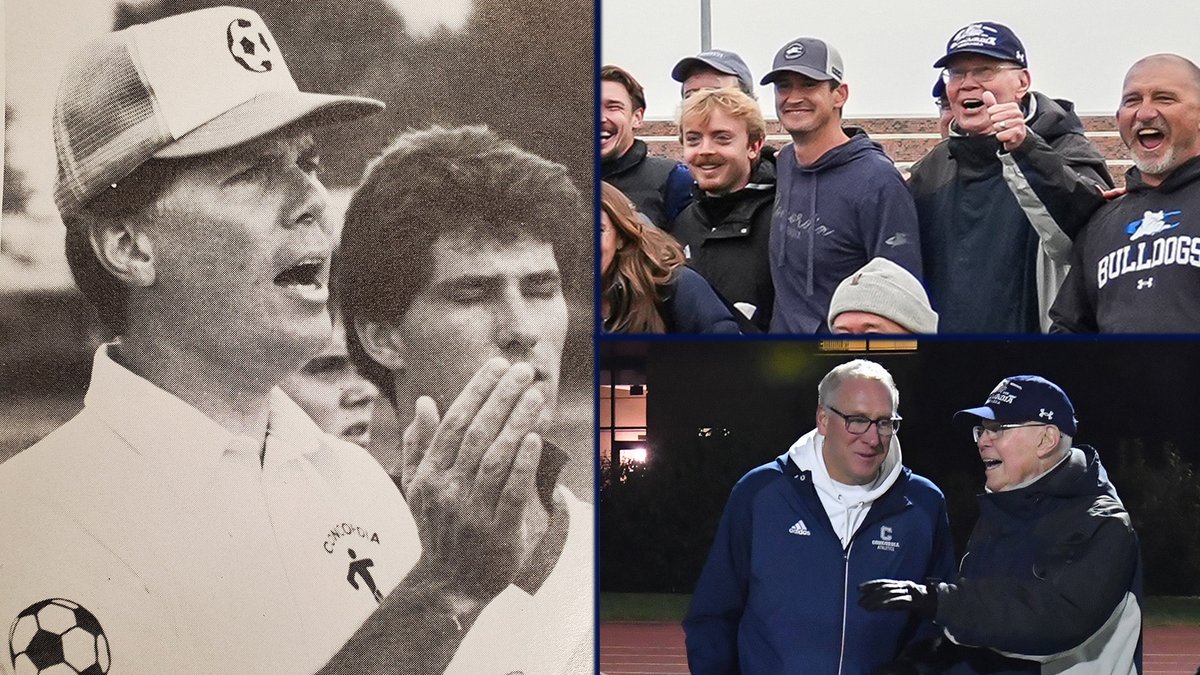 cunebulldogs's tweet photo. No one has been closer to the @CUNEMSOC program for a longer period of time than Dr. Jack Kinworthy, a foundational figure for Bulldog Athletics. Dr. K describes the opportunity to coach at Concordia as "one of the thrills of my life." We recall Happy Jack's coaching tenure and the origins of the soccer program in this feature piece.

⚽ FEATURE ➡️ https://t.co/XQHWpEmcPo