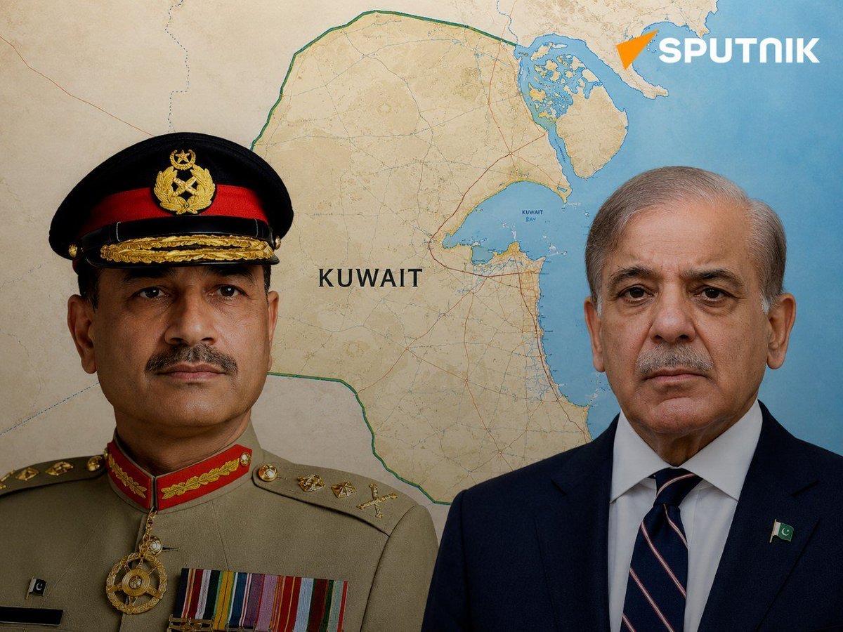 SputnikInt's tweet photo. Kuwait ratifies landmark defense agreement with Pakistan

Kuwait has ratified a defense pact with Pakistan signed in June 2023. The ratification follows high-level military contacts between the two countries.

"This agreement reintroduces Pakistan as a direct security stakeholder in the Gulf, beyond its traditional role of providing manpower and training," said Sultan M. Hali, writer and retired Group Captain of the Pakistan Air Force.

Key points:

🔸 New role. Pakistan ceases to be merely a troop supplier. The pact positions Islamabad as a direct security stakeholder in the Gulf.

🔸Hedging strategy. Kuwait is reducing dependence on the US and NATO by relying on a nuclear-armed Muslim ally.

🔸Multipolarity. Arab monarchies are turning to China, Turkiye, and South Asia amid a fragmented world order.

🔸Basing. Permanent bases are unlikely, but joint exercises and maritime patrols are realistic.

🔸Defense industry. Kuwait may consider the JF-17 Thunder — cheaper than Western analogs.

🔸Defense diplomacy. Strengthens Pakistan's leverage in Gulf councils and its position vis-à-vis India.